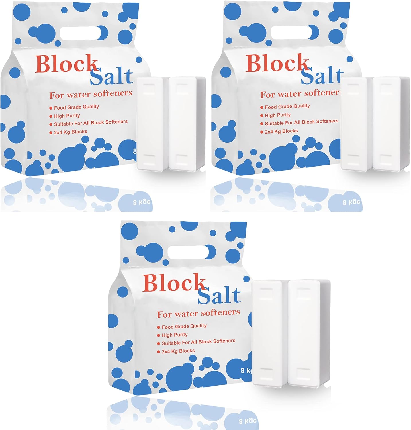 Pack of 3 - 6 Blocks Water Softener Salt Blocks